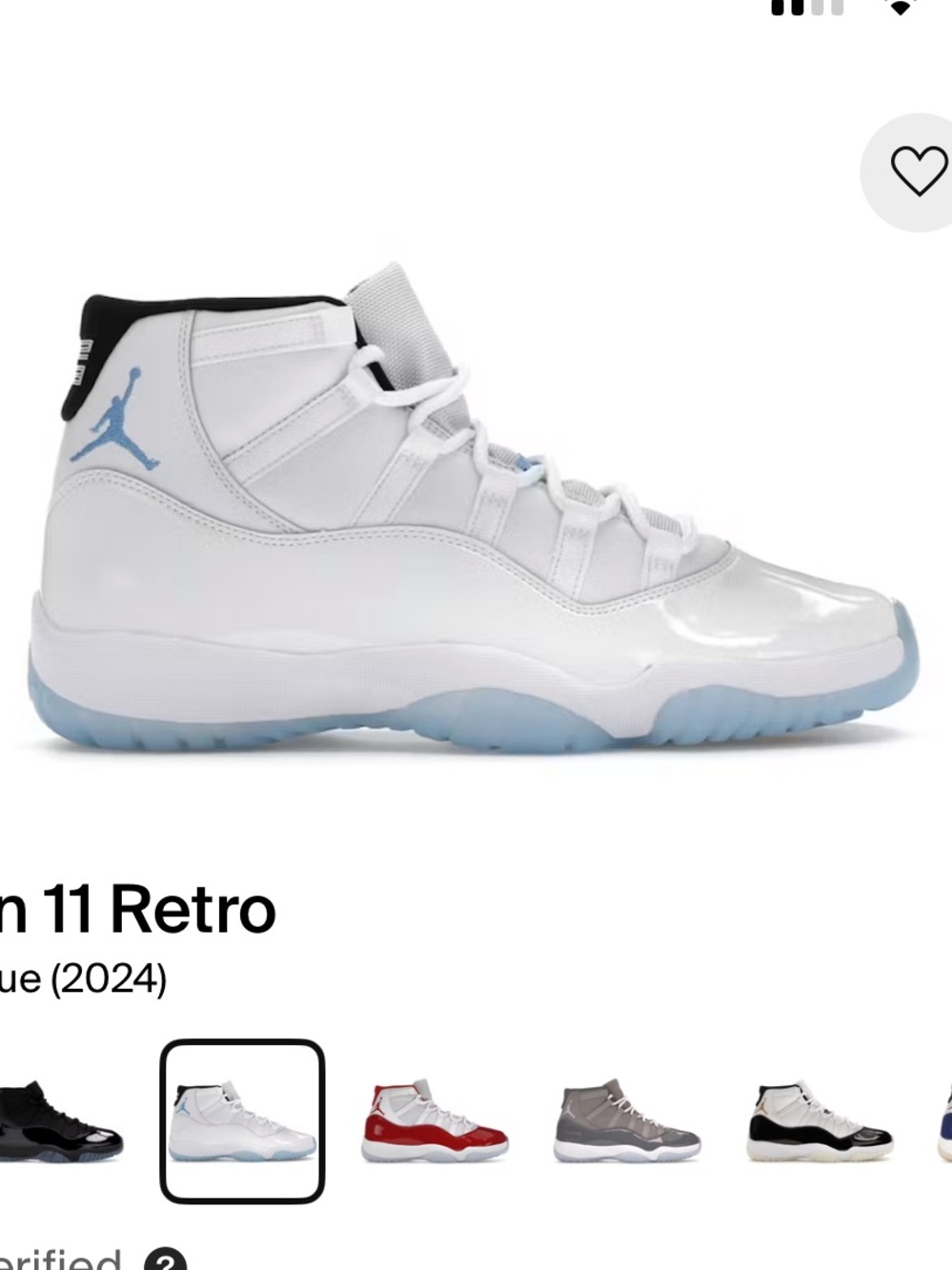Nike Air Jordan 11 Retro - White / Light Blue